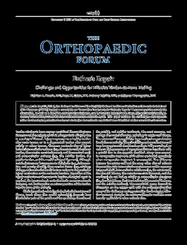 BioEnthesis™: Research article cover — Enthesis Repair: Challenges and Opportunities for Effective Healing (Darwin et al, 2018)